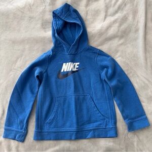 Nike Blue Kids Hoodie Sweatshirt Size Small